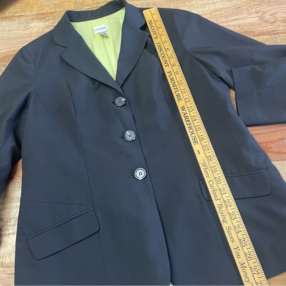 Chico's women’s Large lined Blazer Jacket - Picture 4 of 7